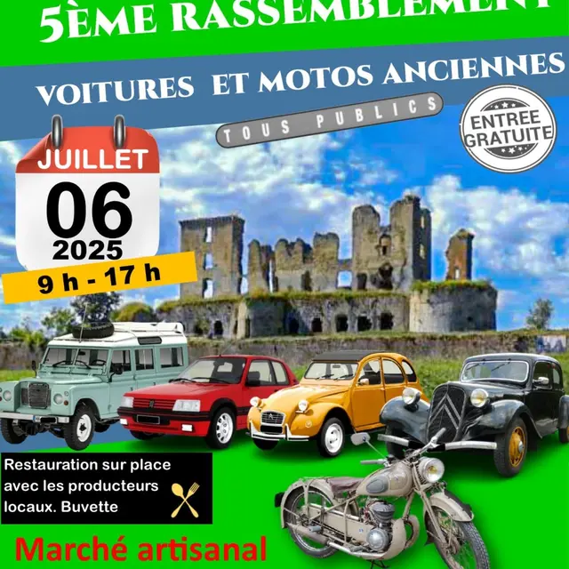 Rassemblement  voitures et motos anciennes_Lagarde