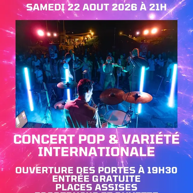 Concert : Popcorn - musique pop et variétés_Saint-Julien le Montagnier