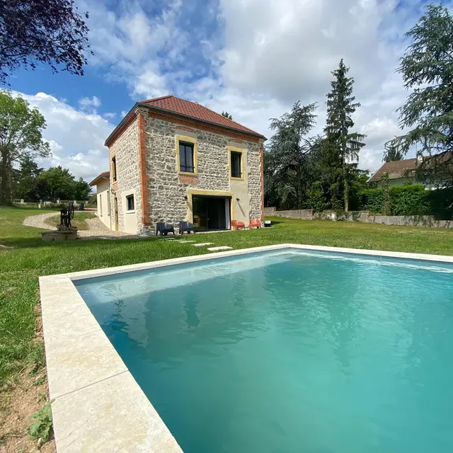 Vue de la maison avec Piscine