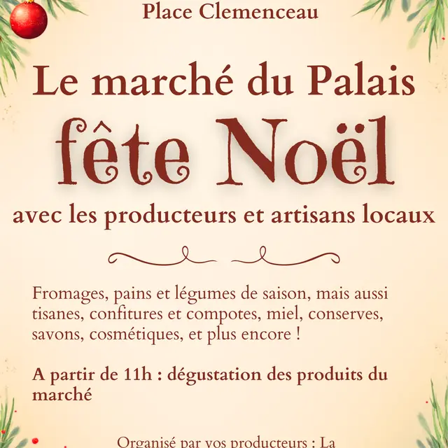 Le marché du palais fête noël_Roanne