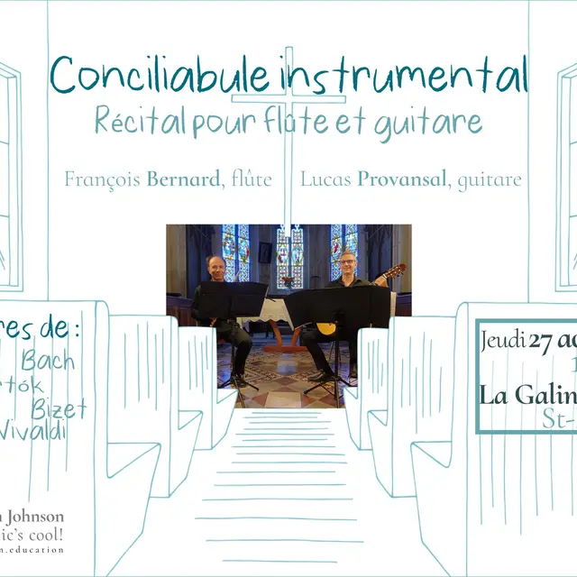 Conciliabule instrumental , récital pour flûte et guitare - concert_Palogneux