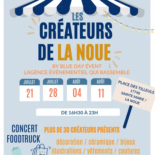 Marché nocturne des créateurs de la Noue_Sainte-Marie-de-Ré