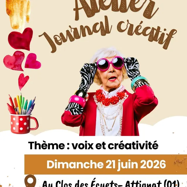 Atelier journal créatif : voix et créativité