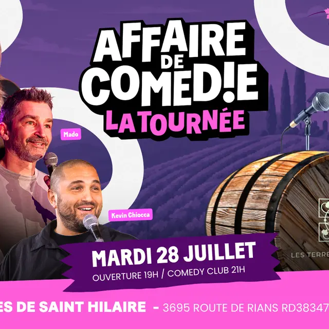 Soirée stand up | Affaire de comédie la tournée_Ollières