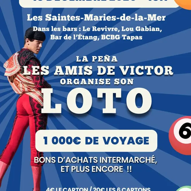 La Pena Les Amis de Victor organise son Loto_Saintes-Maries-de-la-Mer