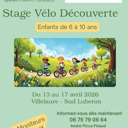 Stage Vélo Découverte ( enfants de 6 à 10 ans) à Villelaure_Villelaure