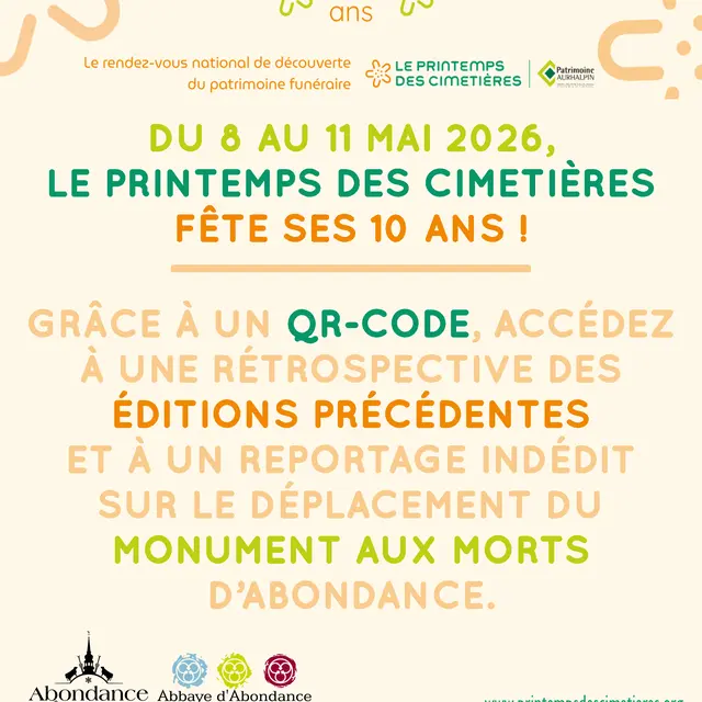 Le Printemps des Cimetières fête ses 10 ans !_Abondance