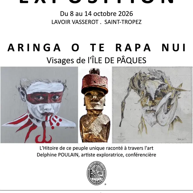 Exposition du Lavoir Vasserot - ARINGA O TE RAPANUI - Visages de l'Ile de Pâque_Saint-Tropez