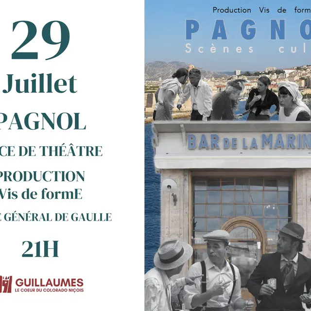 PAGNOL - Théâtre compagnie Vis de formE - Estivale du Département des Alpes-Maritimes_Guillaumes