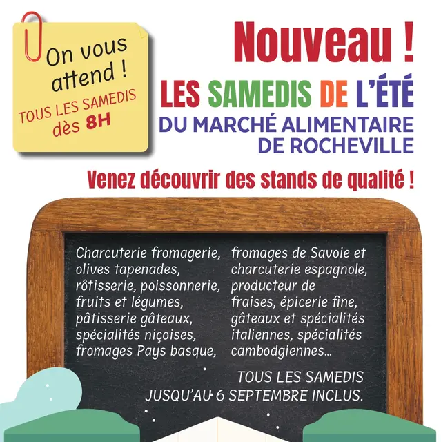 Marché alimentaire estival de Rocheville_Le Cannet