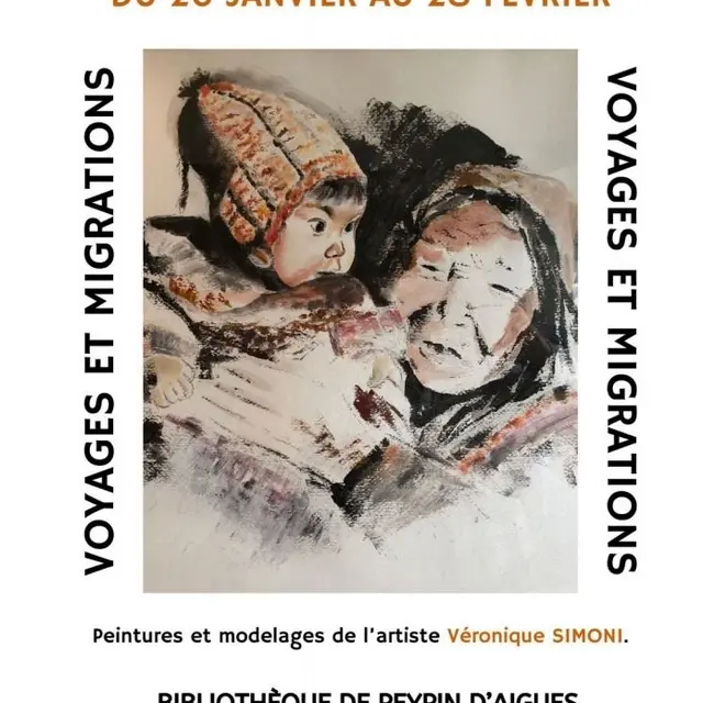 Exposition :  Peintures et modelages de l'artiste Véronique Simoni à la bibliothèque de Peypin d'Aigues_Peypin-d'Aigues