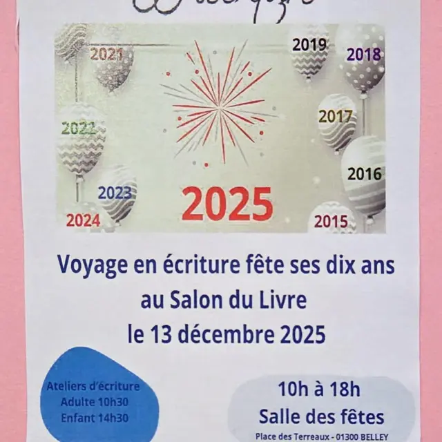 Voyage en écriture fête ses 10 ans_Belley
