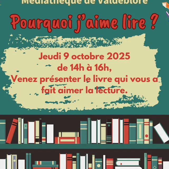 Pourquoi j'aime lire ? à la Médiathèque de Valdeblore_Valdeblore