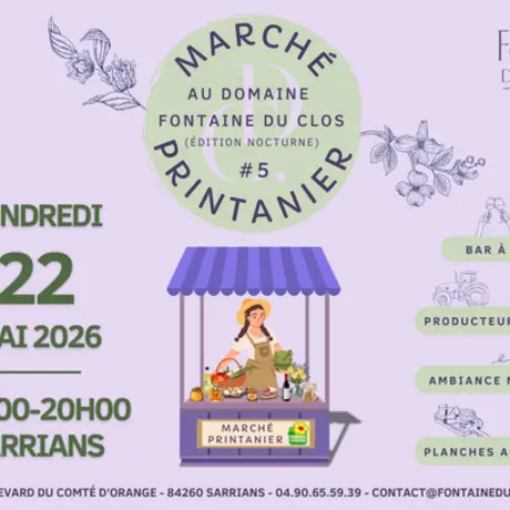 Marché printanier au Domaine Fontaine du Clos_Sarrians