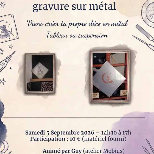 Atelier gravure sur métal-Jardin des fées-2026