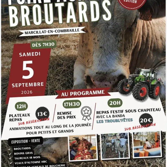 38ème édition Foire aux Broutards_Marcillat-en-Combraille