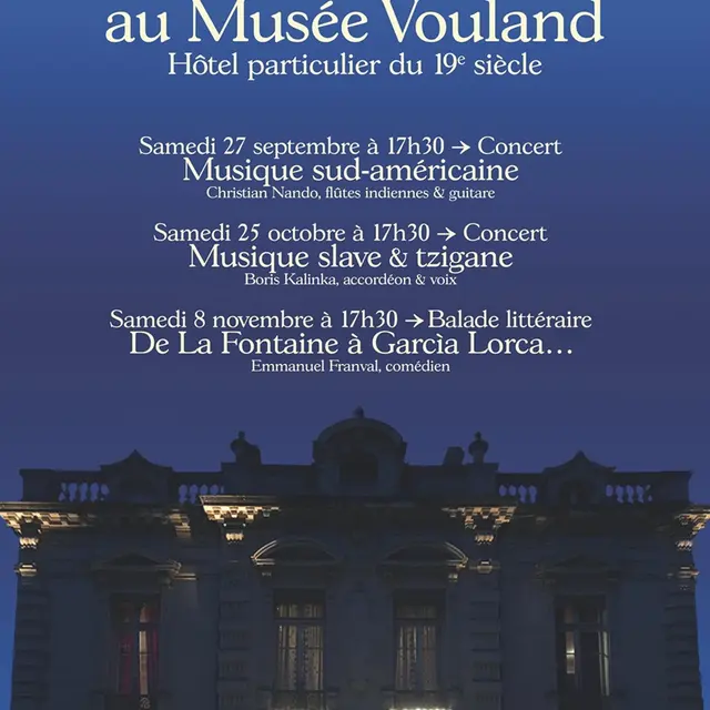 Voyage musical - samedis d'automne au musée Louis Vouland_Avignon