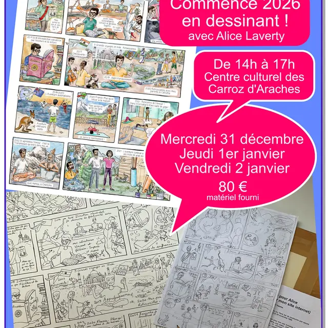 Atelier BD avec Alice LAVERTY_Les Carroz-d'Arâches