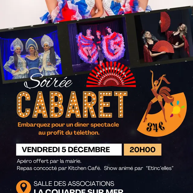 Soirée Cabaret au profit du Téléthon_La Couarde-sur-Mer