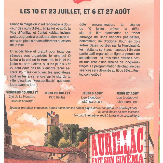 Cinéma en plein air_Aurillac