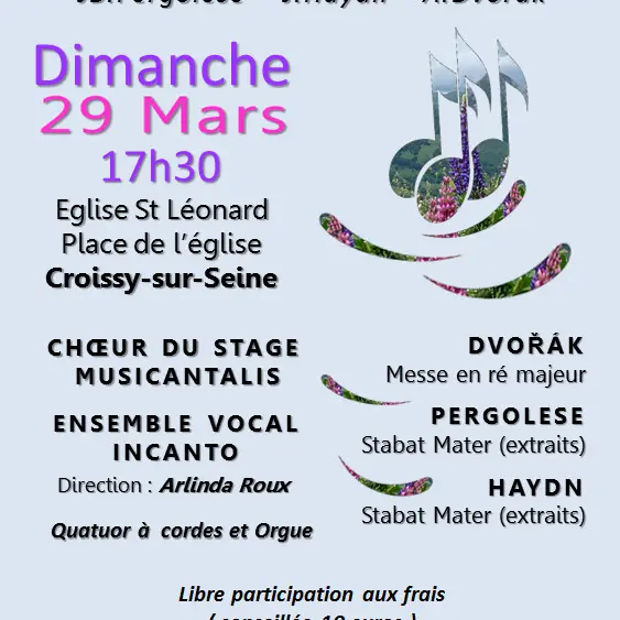 Concert Messe en ré majeur de Dvořák