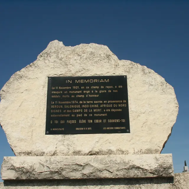 Stèle du cimetière Oraison