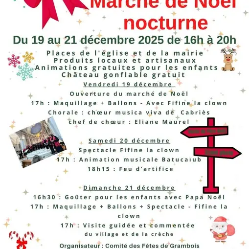 Marché de Noël nocturne à Grambois_Grambois