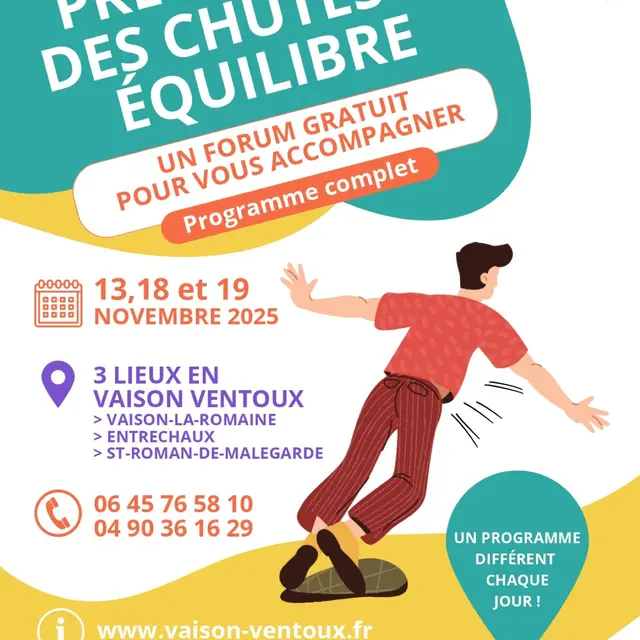 Forum prévention des chutes et équilibre_Vaison-la-Romaine