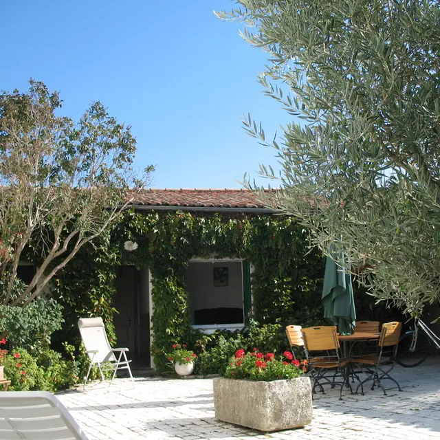 Cour close et passage couvert