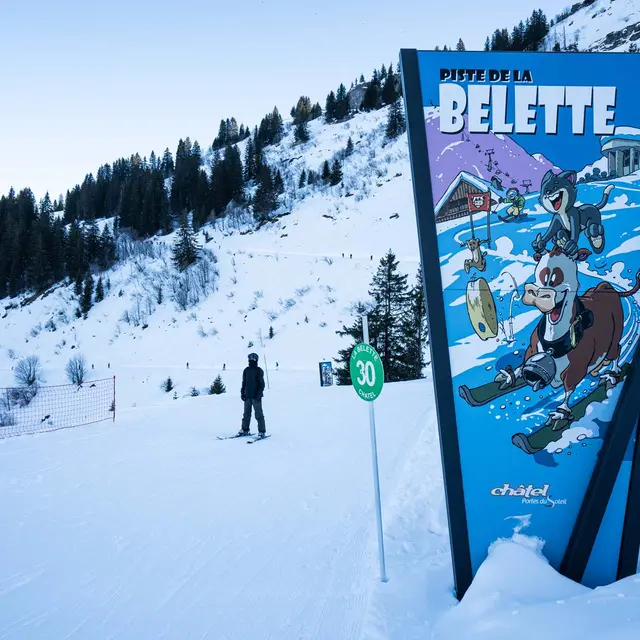 Piste ludique Belette - Fromage Abondance