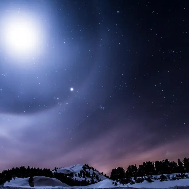 Nocturne ski de fond