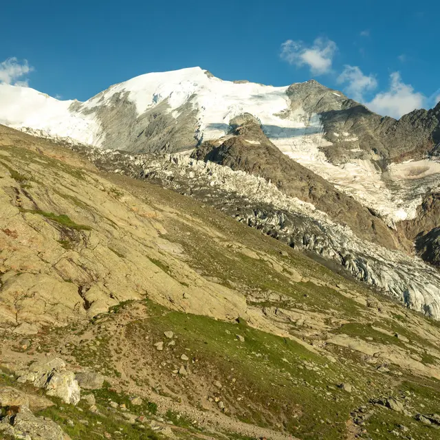 Glacier de Bionnassay vu depuis le Nid d'Aigle
