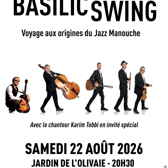 Concert Basilic Swing - Jazz manouche/tzigane_Beaulieu-sur-Mer