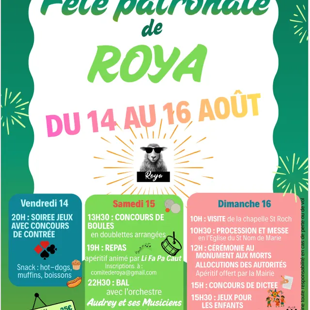 Fête patronale du hameau de Roya_Saint-Étienne-de-Tinée