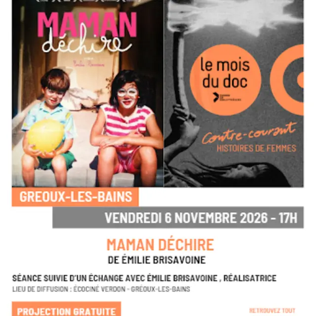 Mois du Film documentaire : projection d'un documentaire_Gréoux-les-Bains