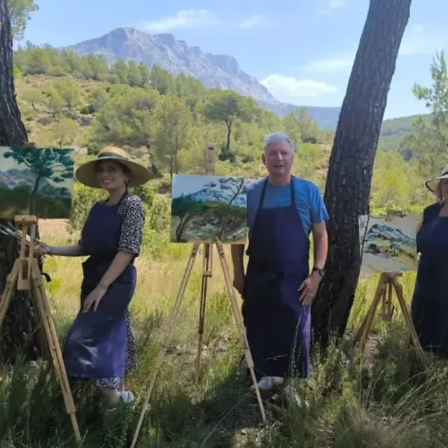 Aquarelle à la sainte victoire