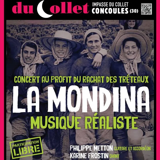Concert - La Mondina - aux Tréteaux du Collet_Concoules
