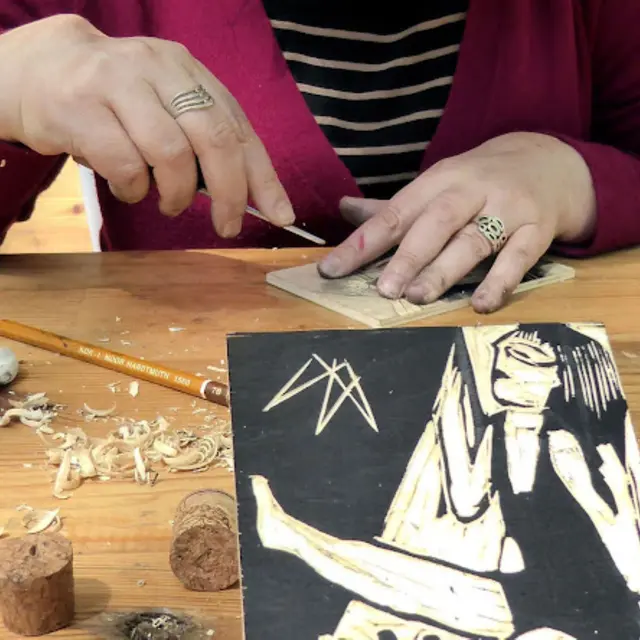 Atelier gravure sur bois avec Camille Damon