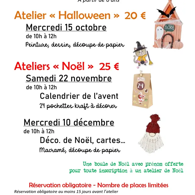 Jeune Public - Atelier créatif Calendrier de l'Avent_Toulon