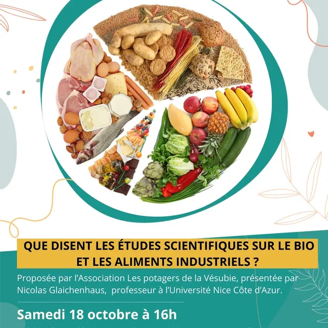 Conférence - Manger sain : que disent les études scientifiques sur le bio et les aliments industriels ?_Saint-Martin-Vésubie