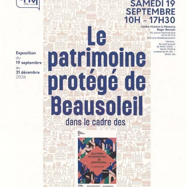 Exposition le patrimoine protégé de Beausoleil_Beausoleil