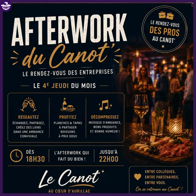 Afterwork du Canot' - le RDV des entreprises_Aurillac
