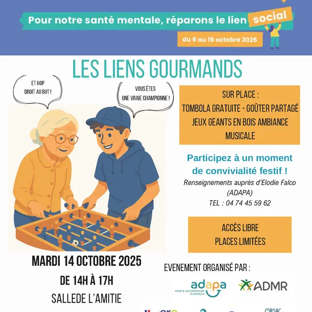 Les liens gourmands - Semaine de la santé mentale_Belley