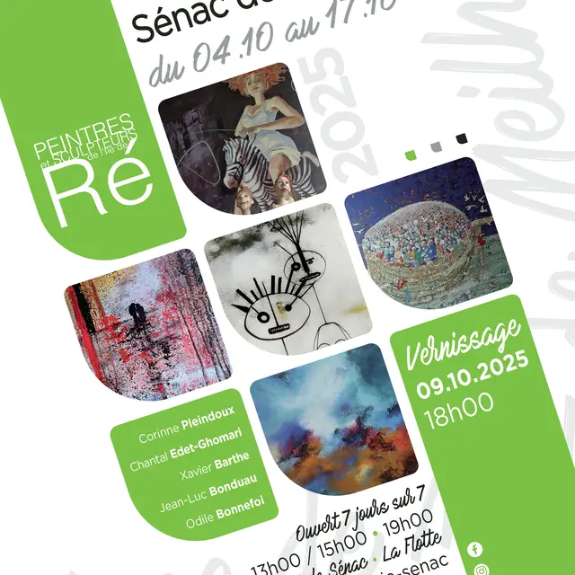 Expo à la Galerie Sénac de Meilhan du 4 au 17 octobre - C. Pleindoux, C. Edet-Ghomari,  X. Barthe, J-L. Bonduau, O. Bonnefoi_La Flotte