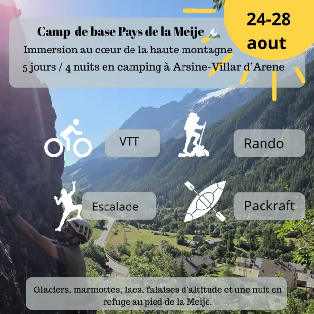 Camp de base au Pays de la Meije avec Théotour_Villar-d'Arêne