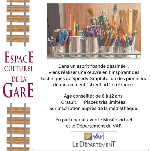 Atelier : Réalisation d'une oeuvre (enfants 8-12 ans)_Pourcieux