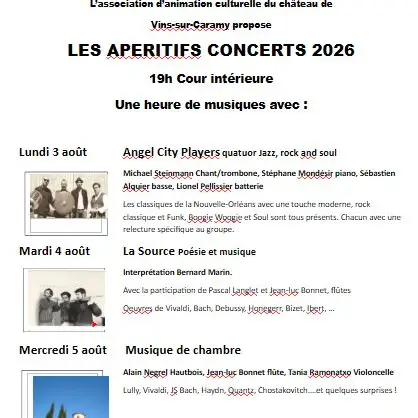 Apéro - concert : Angel City players - quatuor Jazz, rock and soul_Vins-sur-Caramy