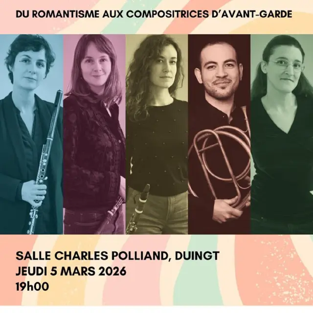 Concert ENNEA en quinquette à vent : Du romantisme aux compositrices d'avant garde_Duingt