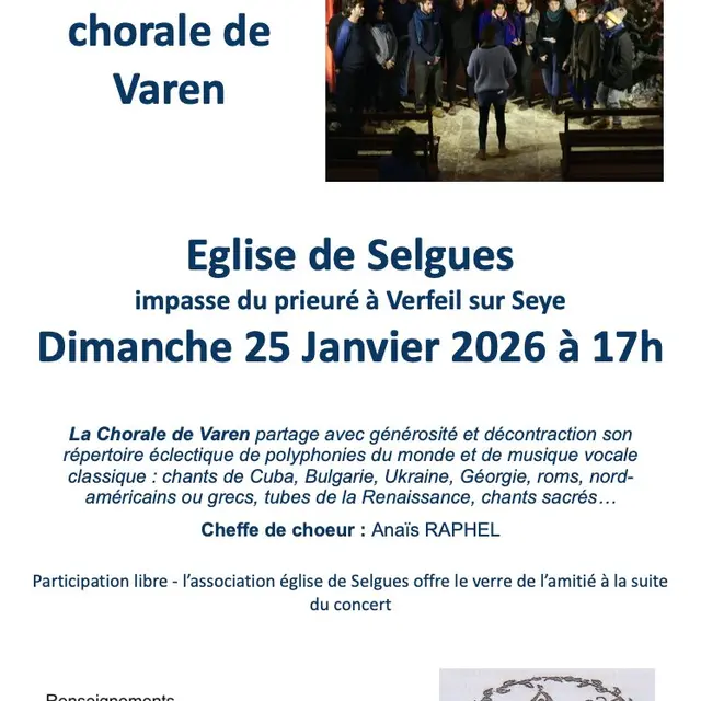 SELGUES Concert le 25 Janvier 17h._Verfeil