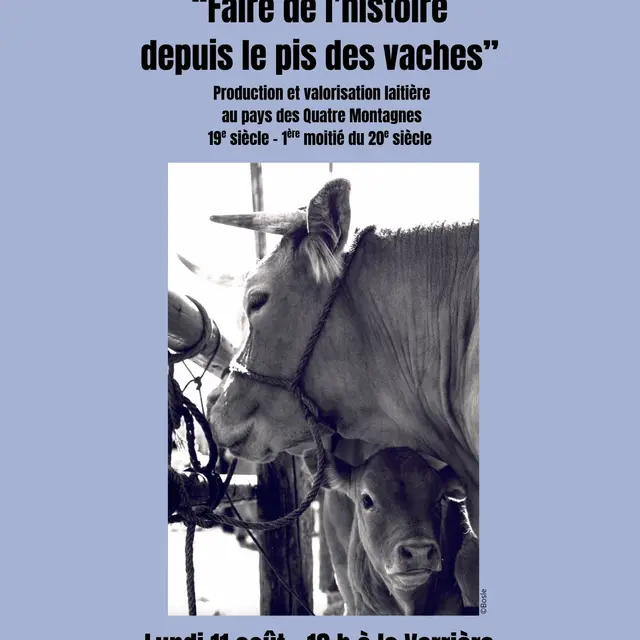 Conférence - faire de l'histoire depuis le pis des vaches -_Villard-de-Lans